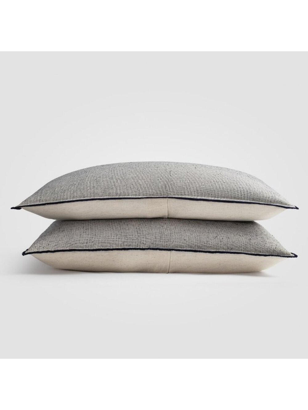 Coastal Escape Cotton-Linen Pillow Sham Set of 2 | Luxury Decorative Bedding